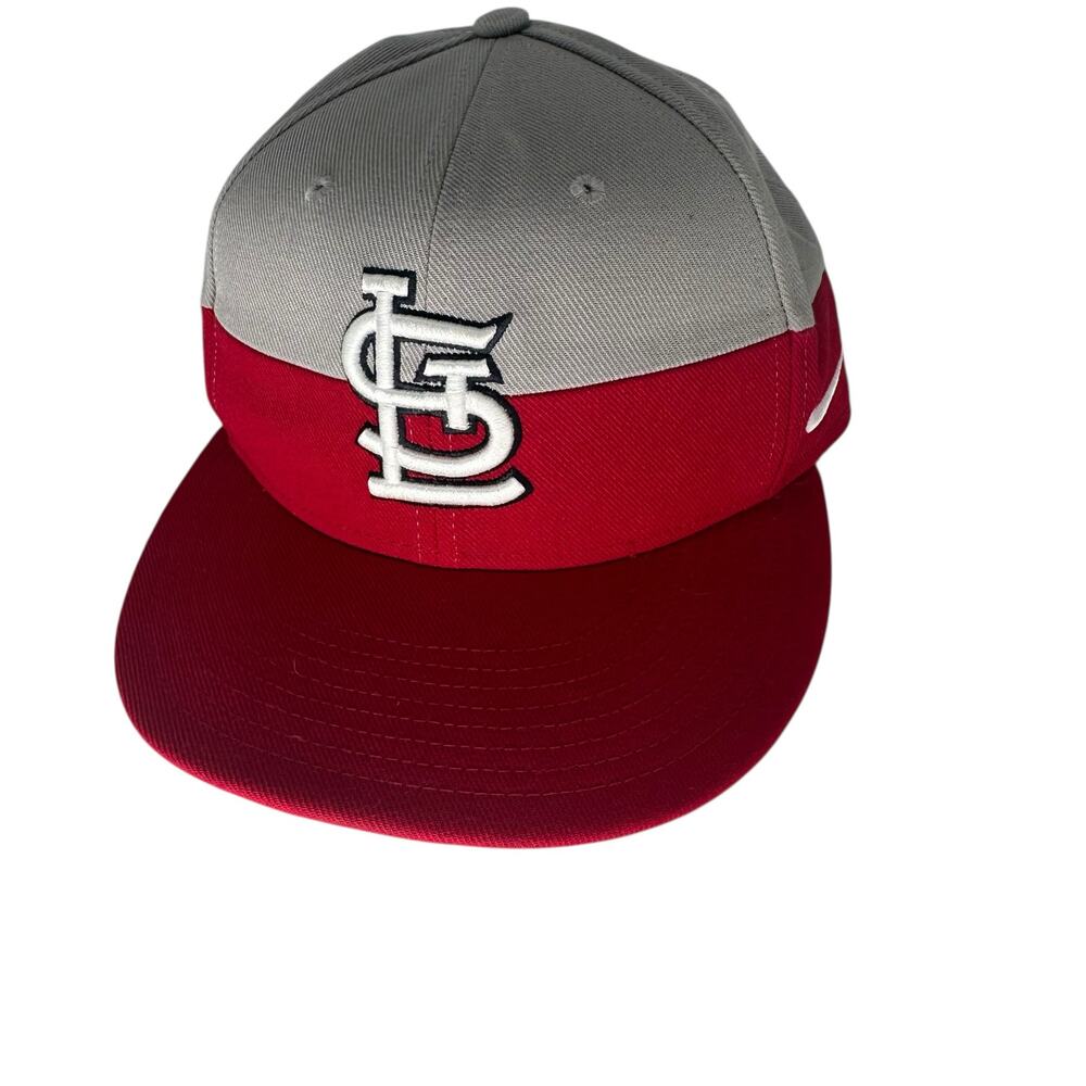 St. Louis Cardinals Nike True Red Gray Fitted Baseball Cap